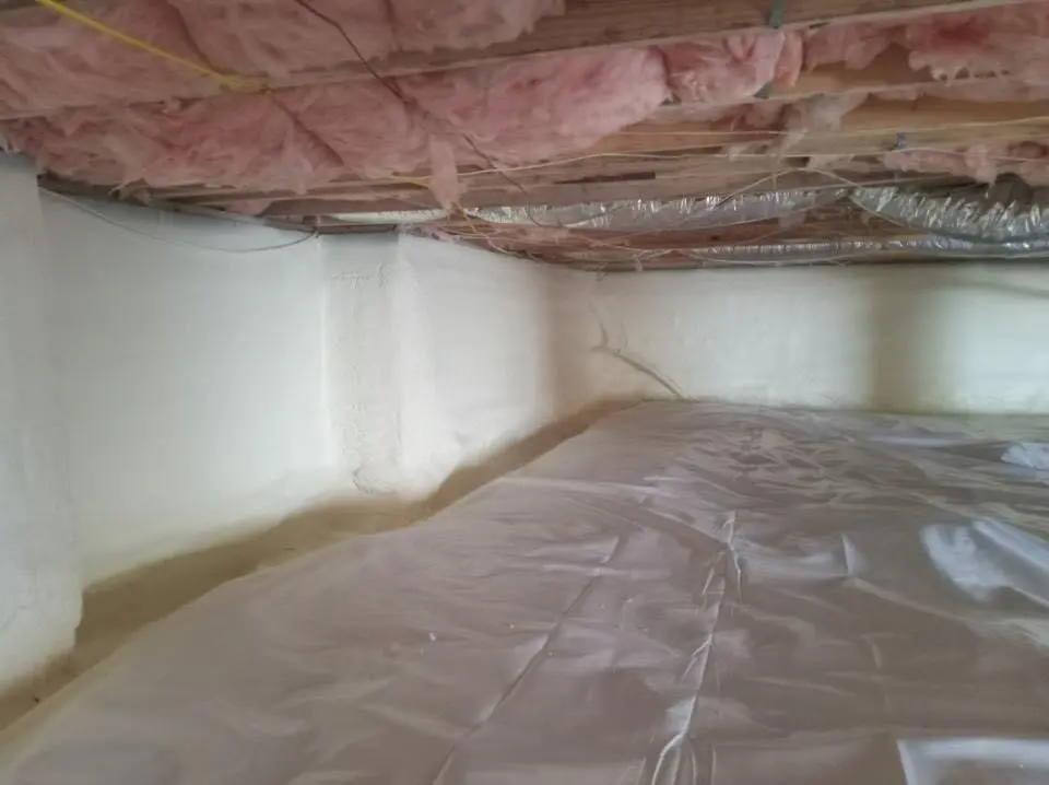 Crawl space encapsulation with closed-cell spray foam for Spray Foam Roofing in Stokesdale